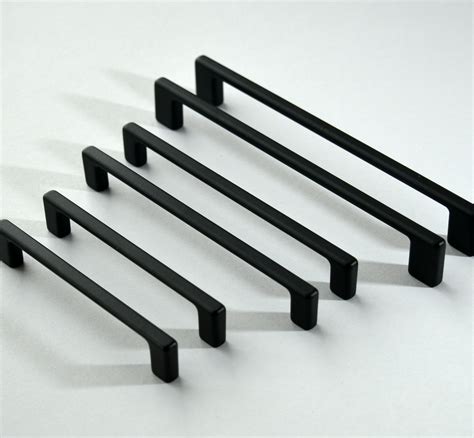 modern matte black drawer pulls